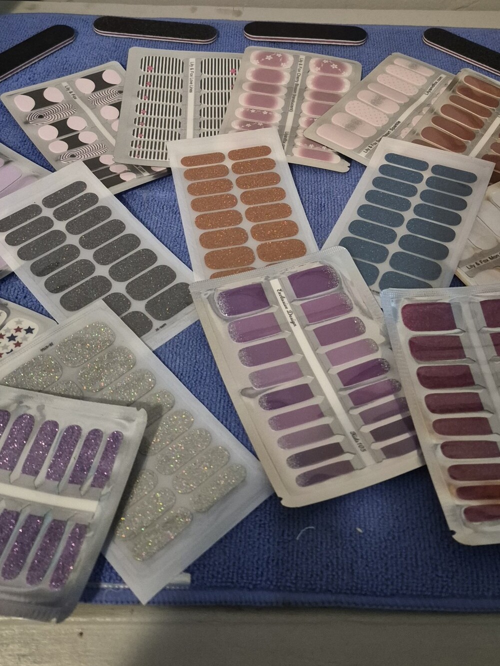 Assorted Color Nail Wraps - Unbranded, Lily And FOX and Embrace Me Brands